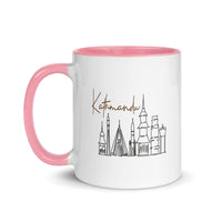 Mug with Color Inside - Kathmandu Sketch