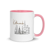 Mug with Color Inside - Kathmandu Sketch