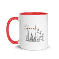 Mug with Color Inside - Kathmandu Sketch
