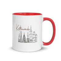 Mug with Color Inside - Kathmandu Sketch