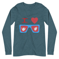 I LOVE NEPAL unisex tshirt full sleeve