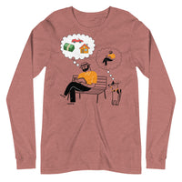 A DOG'S THINKING unisex tshirt full sleeve