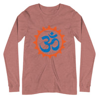OM RED AURA unisex tshirt full sleeve