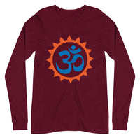 OM RED AURA unisex tshirt full sleeve