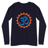 OM RED AURA unisex tshirt full sleeve