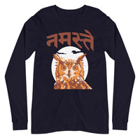 NAMASTE OWL unisex tshirt full sleeve