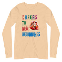 CHEERS TO NEW BEGINNINGS unisex full sleeve tshirt
