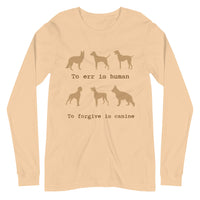 TO ERR IS HUMAN unisex tshirt full sleeve