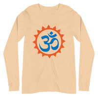 OM RED AURA unisex tshirt full sleeve