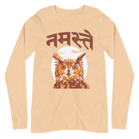 NAMASTE OWL unisex tshirt full sleeve