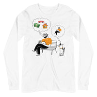 A DOG'S THINKING unisex tshirt full sleeve