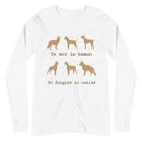 TO ERR IS HUMAN unisex tshirt full sleeve