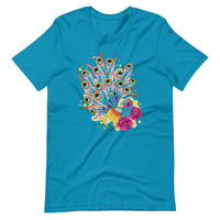 COLORFUL PEACOCK Unisex t-shirt