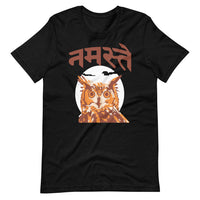 NAMASTE OWL unisex tshirt