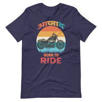 AZAAD BORN TO RIDE unisex hindi tshirt
