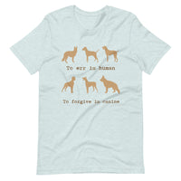 TO ERR IS HUMAN unisex tshirt