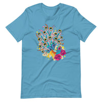 COLORFUL PEACOCK Unisex t-shirt