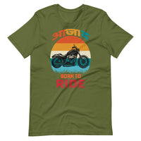 AZAAD BORN TO RIDE unisex hindi tshirt