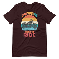 AZAAD BORN TO RIDE unisex hindi tshirt