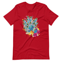 COLORFUL PEACOCK Unisex t-shirt