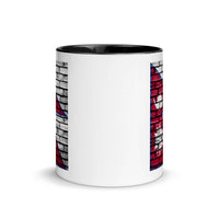 NEPAL FLAG ON WHITE WALL 110z color inside speaking mug