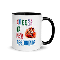 CHEERS TO NEW BEGINNINGS 11oz color inside mug