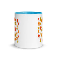 THANKFUL FALL LEAVES 11oz color inside mug