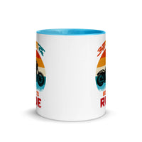 AZAAD BORN TO RIDE 11oz color inside hindi speaking mug