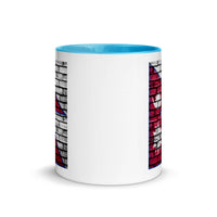 NEPAL FLAG ON WHITE WALL 110z color inside speaking mug