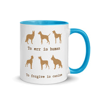 DOG TO ERR IS HUMAN 11oz color inside mug