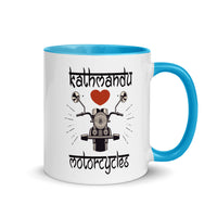 KATHMANDU LOVES MOTORCYCLES 11oz color inside mug