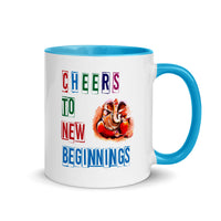 CHEERS TO NEW BEGINNINGS 11oz color inside mug