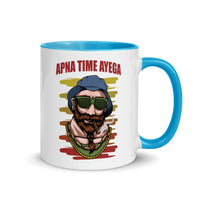 APNA TIME AYEGA 11oz color inside hindi speaking mug