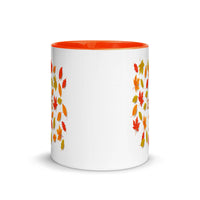 THANKFUL FALL LEAVES 11oz color inside mug