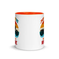 AZAAD BORN TO RIDE 11oz color inside hindi speaking mug