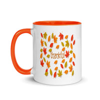 THANKFUL FALL LEAVES 11oz color inside mug