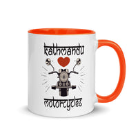 KATHMANDU LOVES MOTORCYCLES 11oz color inside mug
