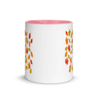 THANKFUL FALL LEAVES 11oz color inside mug