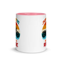 AZAAD BORN TO RIDE 11oz color inside hindi speaking mug