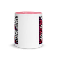 NEPAL FLAG ON WHITE WALL 110z color inside speaking mug