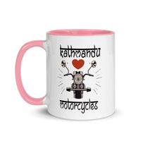KATHMANDU LOVES MOTORCYCLES 11oz color inside mug