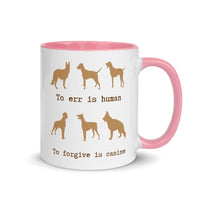 DOG TO ERR IS HUMAN 11oz color inside mug