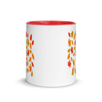 THANKFUL FALL LEAVES 11oz color inside mug