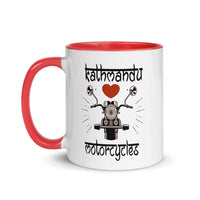 KATHMANDU LOVES MOTORCYCLES 11oz color inside mug