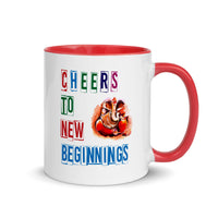 CHEERS TO NEW BEGINNINGS 11oz color inside mug