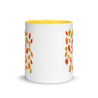 THANKFUL FALL LEAVES 11oz color inside mug