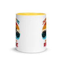 AZAAD BORN TO RIDE 11oz color inside hindi speaking mug