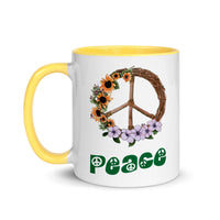 PEACE 11oz color inside speaking mug
