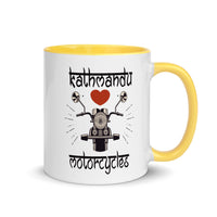 KATHMANDU LOVES MOTORCYCLES 11oz color inside mug