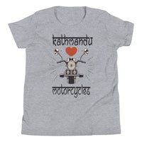KATHMANDU LOVES MOTORCYCLES youth tshirt